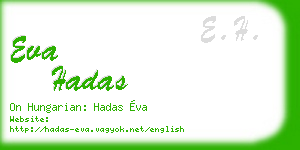 eva hadas business card