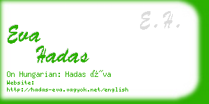 eva hadas business card